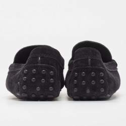Tod's Black Suede Penny Loafers Size 39