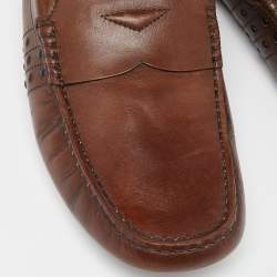 Tod's Brown Leather Penny Loafers Size 39.5