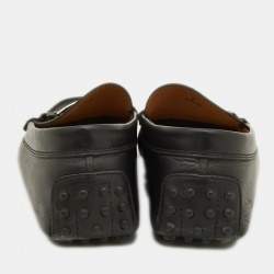 Tod's Black Leather Slip On Loafers Size 41