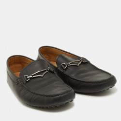 Tod's Black Leather Slip On Loafers Size 41