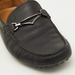 Tod's Black Leather Slip On Loafers Size 41