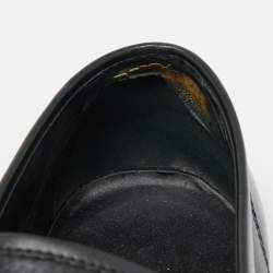 Pre Owned Tod's Black Leather Penny Loafers Size 42