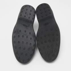 Pre Owned Tod's Black Suede  Lace Up Sneakers Size 43