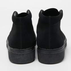 Pre Owned Tod's Black Suede  Lace Up Sneakers Size 43