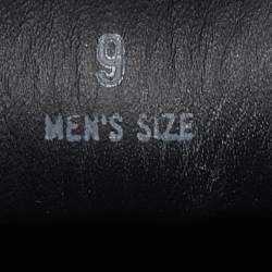 Pre Owned Tod's Blue Leather Bow Slip On Loafers Size 43