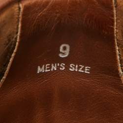 Tod's Brown Leather Bow Slip On Loafers Size 43