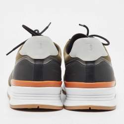 مملوكة مسبقًا Tod's Multicolor Leather and Mesh Chunky Lace Up Sneakers Size 47