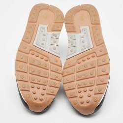 مملوكة مسبقًا Tod's Multicolor Leather and Mesh Chunky Lace Up Sneakers Size 47