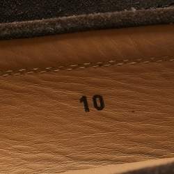 Tod's Brown Suede Double T Loafers Size 44.5
