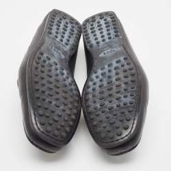 Tod's Black Leather Penny Loafers Size 42