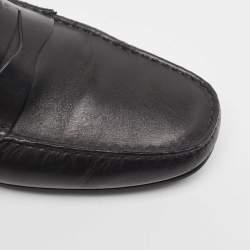 Tod's Black Leather Penny Loafers Size 42