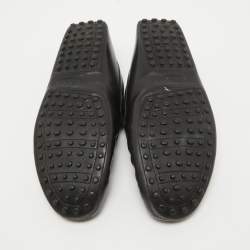 Tod's Black Leather Penny Loafers Size 44.5