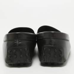 Tod's Black Leather Penny Loafers Size 44.5