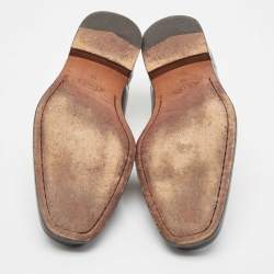 Pre Owned Tod's Black Leather Penny Loafers Size 44.5 