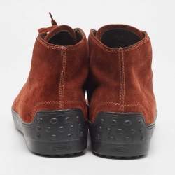 Tod's Brown Suede Chukka Ankle Boots Size 43