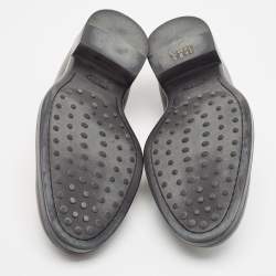 Tod's Black Leather Slip On Loafers Size 44