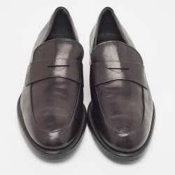 Tod's Black Leather Slip On Loafers Size 44