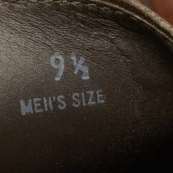 Pre Owned Tod's Brown Leather Driver Loafers Size 44