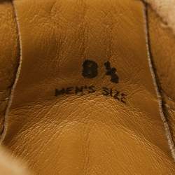Tod's Light Brown Suede Braided Bow Loafers Size 42.5