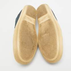 Tod's Blue Nubuck Leather Penny Slip On Loafers Size 41.5