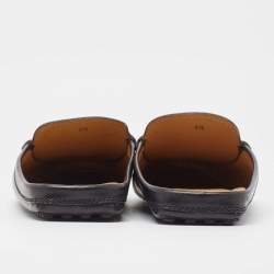 Pre Owned Tod's Black Leather Mules Size 40