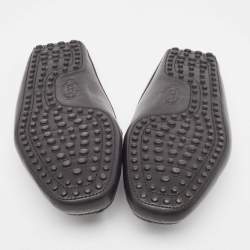 Pre Owned Tod's Black Leather Mules Size 40