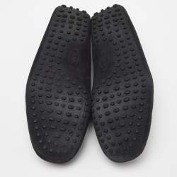 Tod's Navy Blue Suede Slip On Loafers Size 41.5