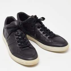 Tod's Midnight Blue Leather Low Top Sneakers Size 42.5