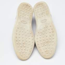 Tod's Midnight Blue Leather Low Top Sneakers Size 42.5