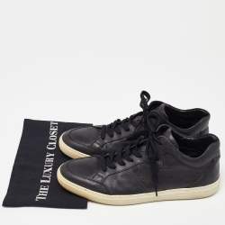 Tod's Midnight Blue Leather Low Top Sneakers Size 42.5