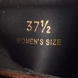 Pre Owned Tod's Brown Suede Buckled Ankle Boots Size 37.5