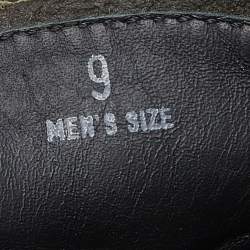 Pre Owned Tod's Olive Green Nubuck Leather Bow Loafers Size 43