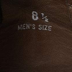 Tod's Brown Suede Buckle Detail Loafers Size 42.5