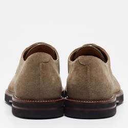 Tod's Beige Suede Lace Up Derby Size 44