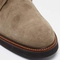 Tod's Beige Suede Lace Up Derby Size 44