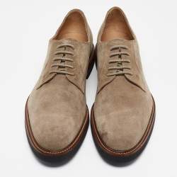 Tod's Beige Suede Lace Up Derby Size 44