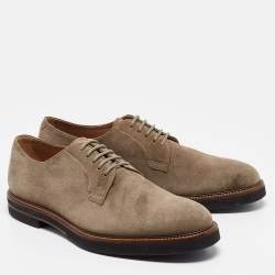 Tod's Beige Suede Lace Up Derby Size 44
