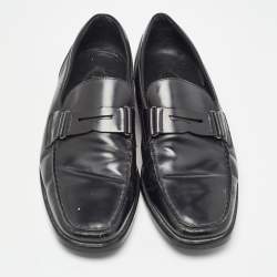 Tod's Black Leather Penny Slip On Loafers Size 43
