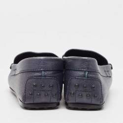مملوكة مسبقًا Tod's Blue Leather Penny Slip On Loafers Size 41.5