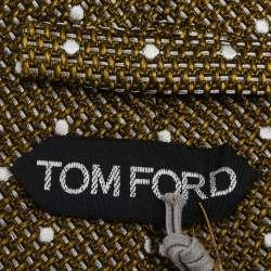 مملوكة مسبقًا Tom Ford Green Silk Jacquard Tie
