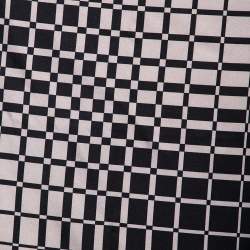 Tom Ford Grey Printed Silk Pocket Square 