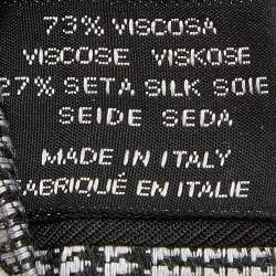 Tom Ford Balck & White Check Patterned Silk Blend Tie