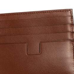 Tom Ford Brown Lizard Money Clip Wallet