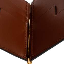 Tom Ford Brown Lizard Money Clip Wallet
