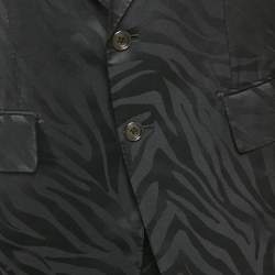 Tom Ford Black Jacquard Single Breasted Pants Suit L