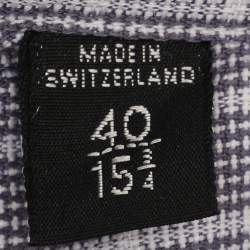 Pre Owned Tom Ford Grey Checkered Cotton Long Sleeve Shirt L