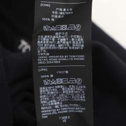 Pre Owned Tom Ford Black Cotton Knit Polo T-Shirt XL