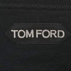 Pre Owned Tom Ford Black Jersey Crewneck T-Shirt XXL