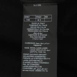 Pre Owned Tom Ford Black Suede and Knit Hooded Jacket S