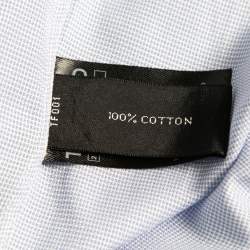 Pre Owned Tom Ford Blue Cotton Button Front Shirt L
